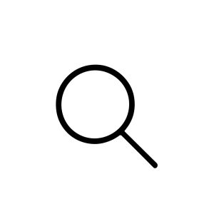Simple Outline Magnifying Glass Search Tool Symbol Icon Sign