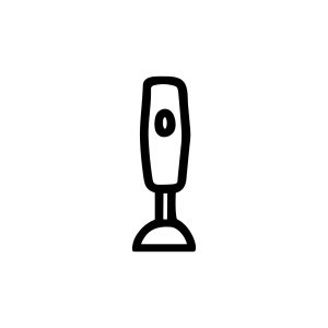 Simple Outline Stick Hand Blender Appliance Kitchen Utensil Icon