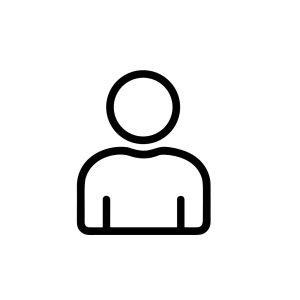 Simple Line Style Person Avatar Minimalist Interface Sign Symbol Icon