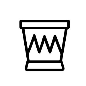 Minimalist Outline Decorative African Drum Percussion Music Instrument Icon