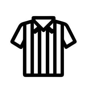 Simple Outline Referee Jersey Shirt Design Graphic Symbol Icon