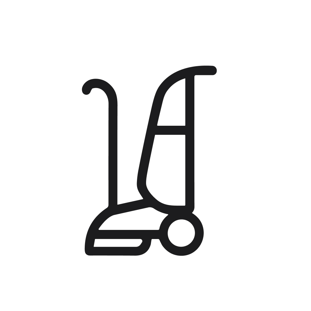 Simple Outline Style Vacuum Cleaner Tool Equipment Appliance Icon