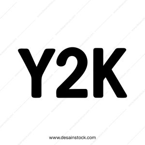 Simple Bold Y2K Text Design for Nostalgia Era Iconography