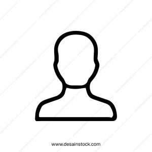 Minimalist Outline User Profile Avatar Person Account Icon Symbol