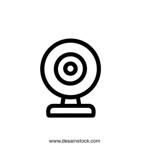 Simple Line Style Webcam Computer Camera Device Technology Icon