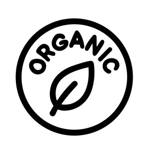 Handdrawn Outline Organic Leaf Symbol in a Circle Frame Sign