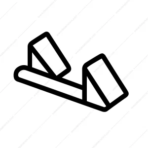 Outline Simple Minimalist Sandal Summer Footwear Fashion Accessories Illustration