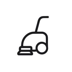 Minimalist Outline Style Carpet Cleaner Machine Device Home Appliance Icon