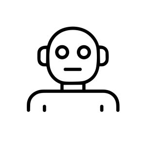 Simple Line Drawing Human Figure Avatar User Profile Illustration Icon