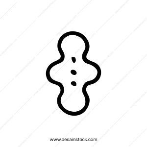 Simple Line Art Gingerbread Man Isolated Shape Doodle Icon