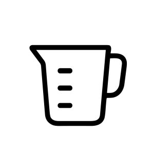 Simple Line Drawing Measuring Cup Utensil Kitchenware Equipment Illustration