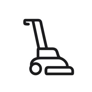 Minimalist Line Art Carpet Cleaner Appliance Tool for Household Tasks Icon