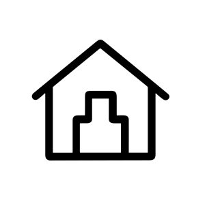 Simple Outline Inside Building Person House Sign Shape Icon Element