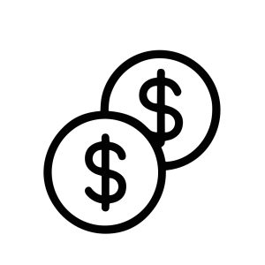 Simple Outline Financial Coins Currency Exchange Sign Symbol Icon Element