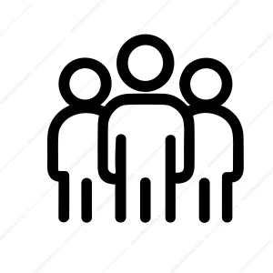 Line Simple Group of People Teamwork Collaboration Social Icon