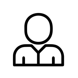 Simple Outline Line Style Person Avatar Profile Account User Icon