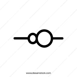 Simple Line Drawing Geometric Molecular Structure Abstract Chemical Element