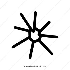 Minimalist Handdrawn Star Burst Shape Symbol Icon Element