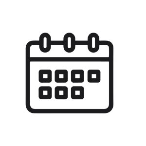 Simple Lineart Calendar Schedule Date Reminder Event Planning Icon Design