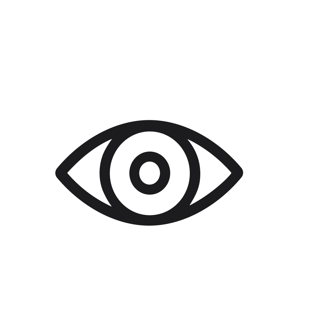 Minimalist Line Drawing Eye Symbol Graphic Icon Design Element