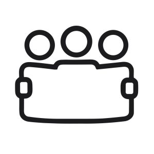Minimalist Line Art Group People Icon Togetherness Community Illustration