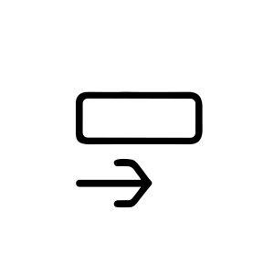 Simple Outline Arrow Pointing Right from Box Shape User Interface Icon