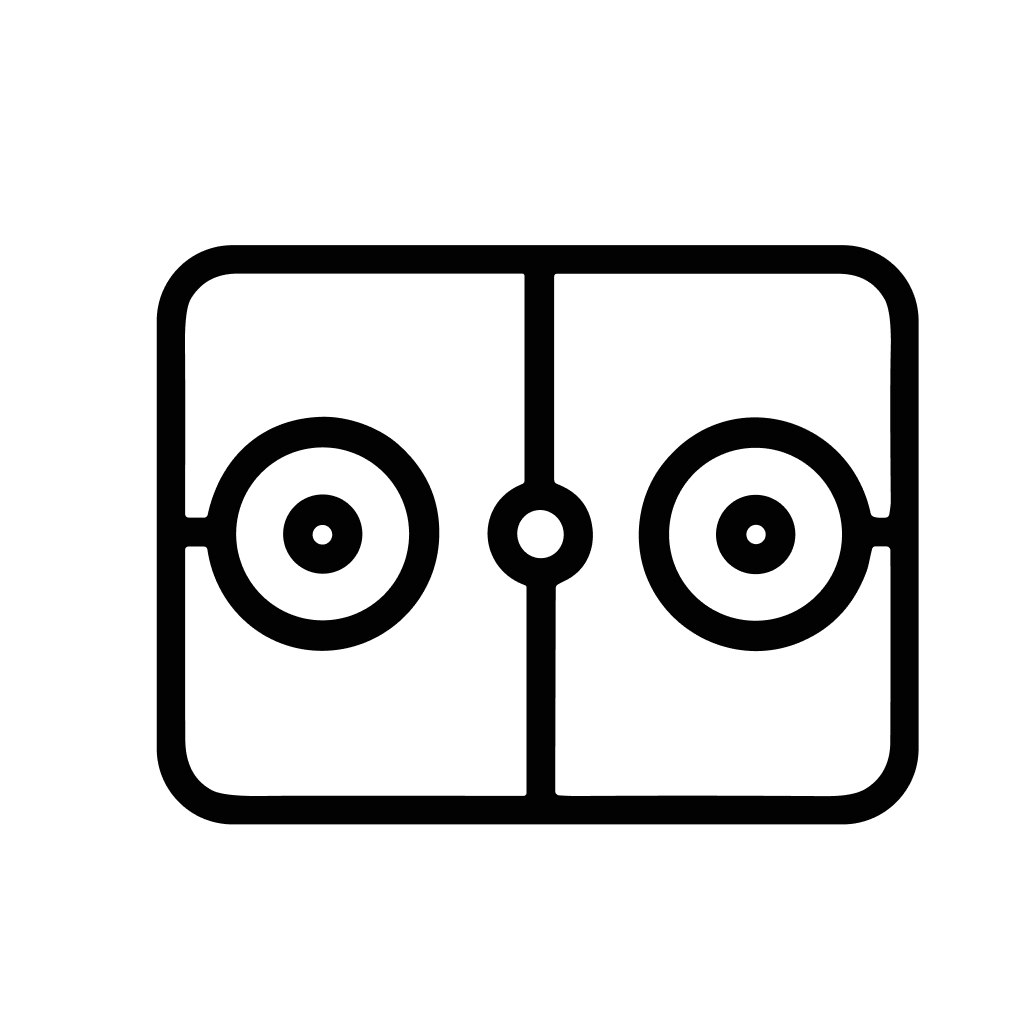 Simple Outline Ice Hockey Field Line Art Sport Illustration