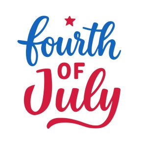 Festive Script Fourth of July Celebration Typography for Holiday Event
