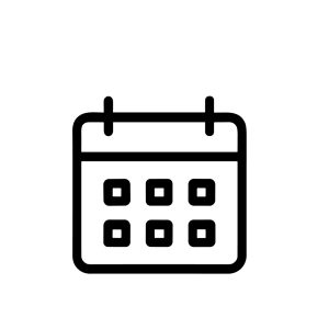 Outline Minimalist Calendar Appointment Schedule Date Agenda Event Icon Design