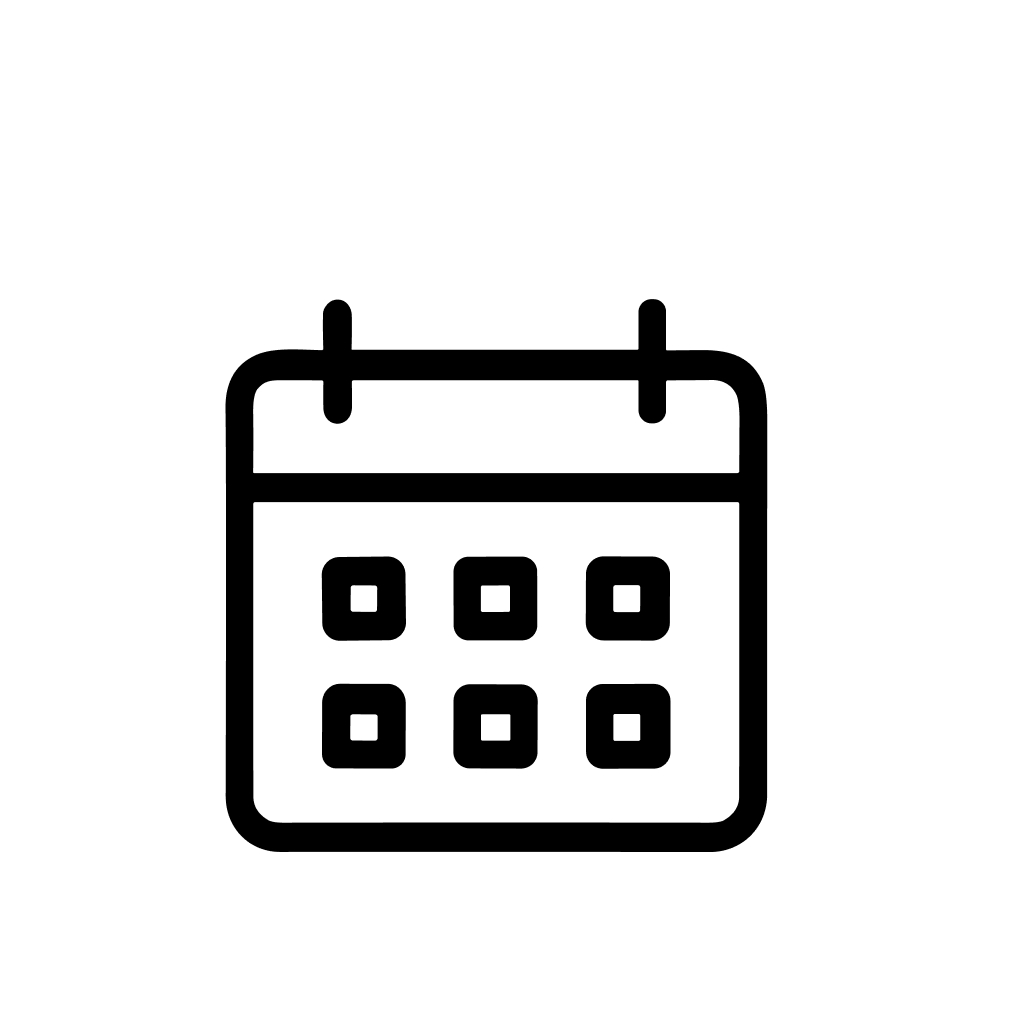 Outline Minimalist Calendar Appointment Schedule Date Agenda Event Icon Design