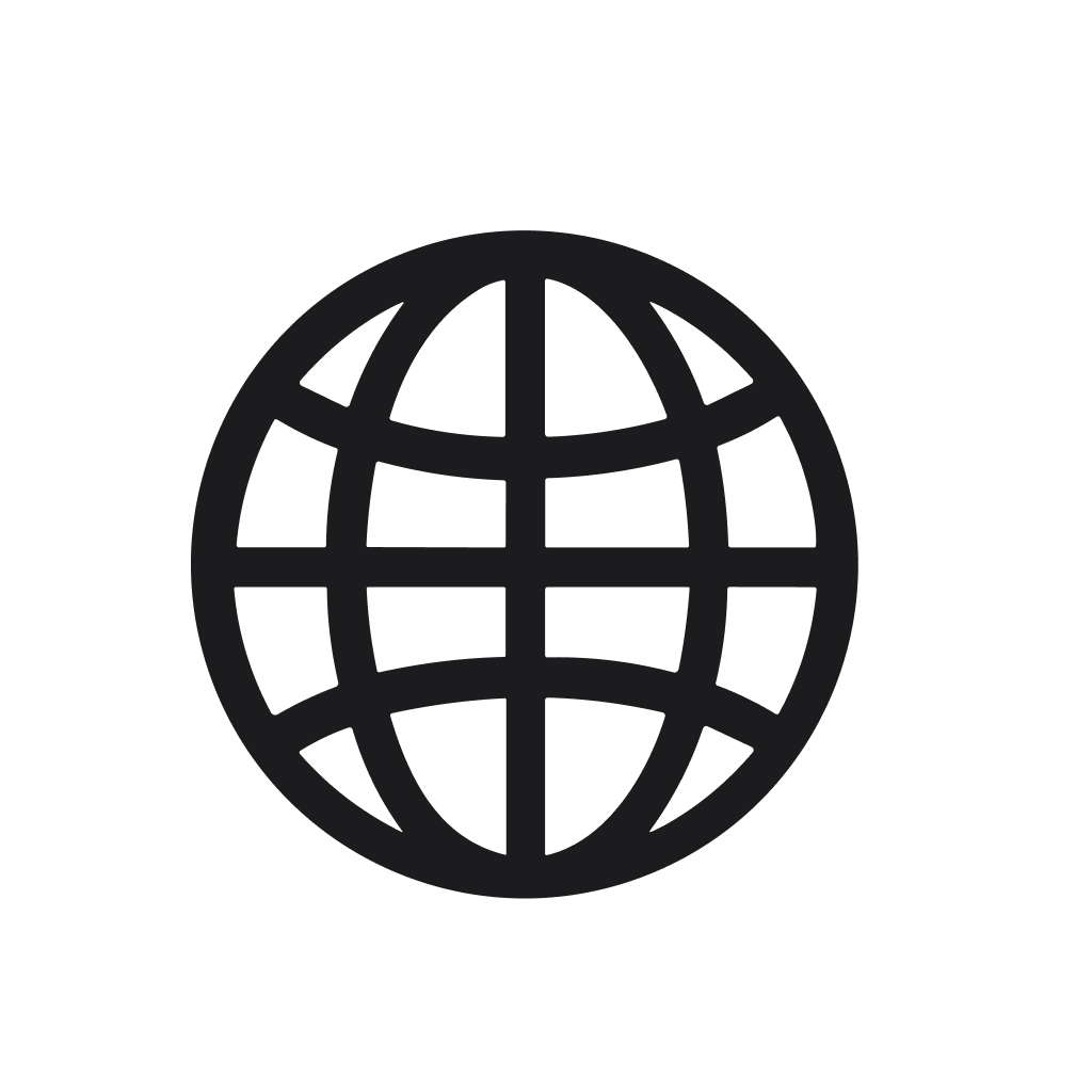 Simple Thin Line Globe World Connection Network Communication Symbol Icon