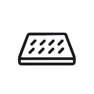 Outline Simple Mattress Single Bed Icon Sleep Furniture Illustration