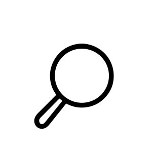 Simple Line Art Magnifying Glass Search Tool Equipment Symbol Icon