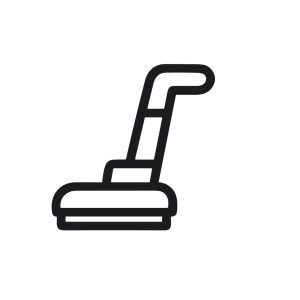 Minimalist Outline Vacuum Cleaner Appliance for House Cleaning Icon