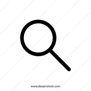 Simple Line Style Magnifying Glass Tool Icon for Search and Discovery