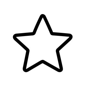 Simple Handdrawn Star Shape Outline Design Element Decorative Graphics