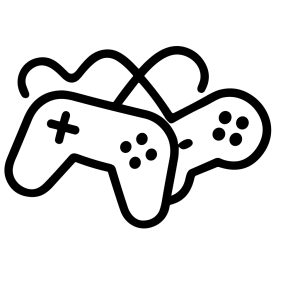 Doodle Outline Gaming Controller Simple Gamepad Device Console Entertainment Icon