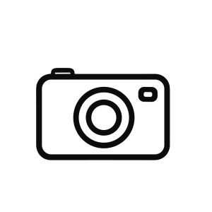 Simple Outline Line Drawing Camera Lens Photography Appliance Icon