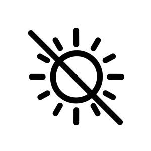 Minimalist Line Sun Off Mode Setting Interface Element Icon