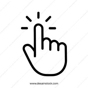 Outline Simple Finger Touch Symbol Sign Graphic Shape Icon
