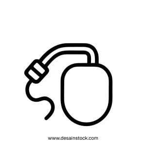 Outline Simple Nebulizer Therapy Tool Line Style Medical Equipment