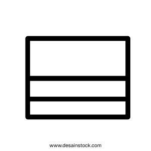 Simple Outline Document List Menu Symbol Shape Icon for Website Application