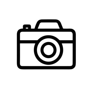 Minimalist Outline Camera Simple Device Icon Graphic Element