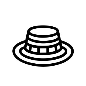 Simple Outline Gentleman Hat Accessory Fashionable Elegant Headwear Head Covering