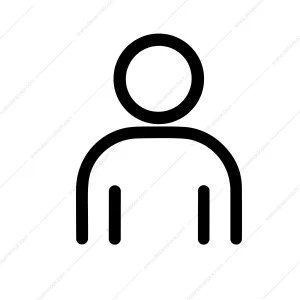 Simple Outline User Avatar Profile Account Person Icon Symbol