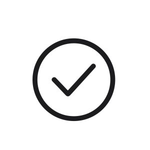Outline Handdrawn Circle Checkmark Sign Shape Graphic Element Illustration