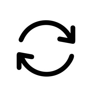 Simple Line Refresh Arrows Symbol Representing Reload Cycle Sign Element