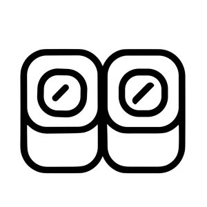 Minimalist Line Art Sushi Roll Icon Japanese Food Illustration