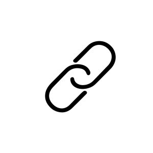 Minimalist Outline Link Chain Connection Simple Icon Graphic Element
