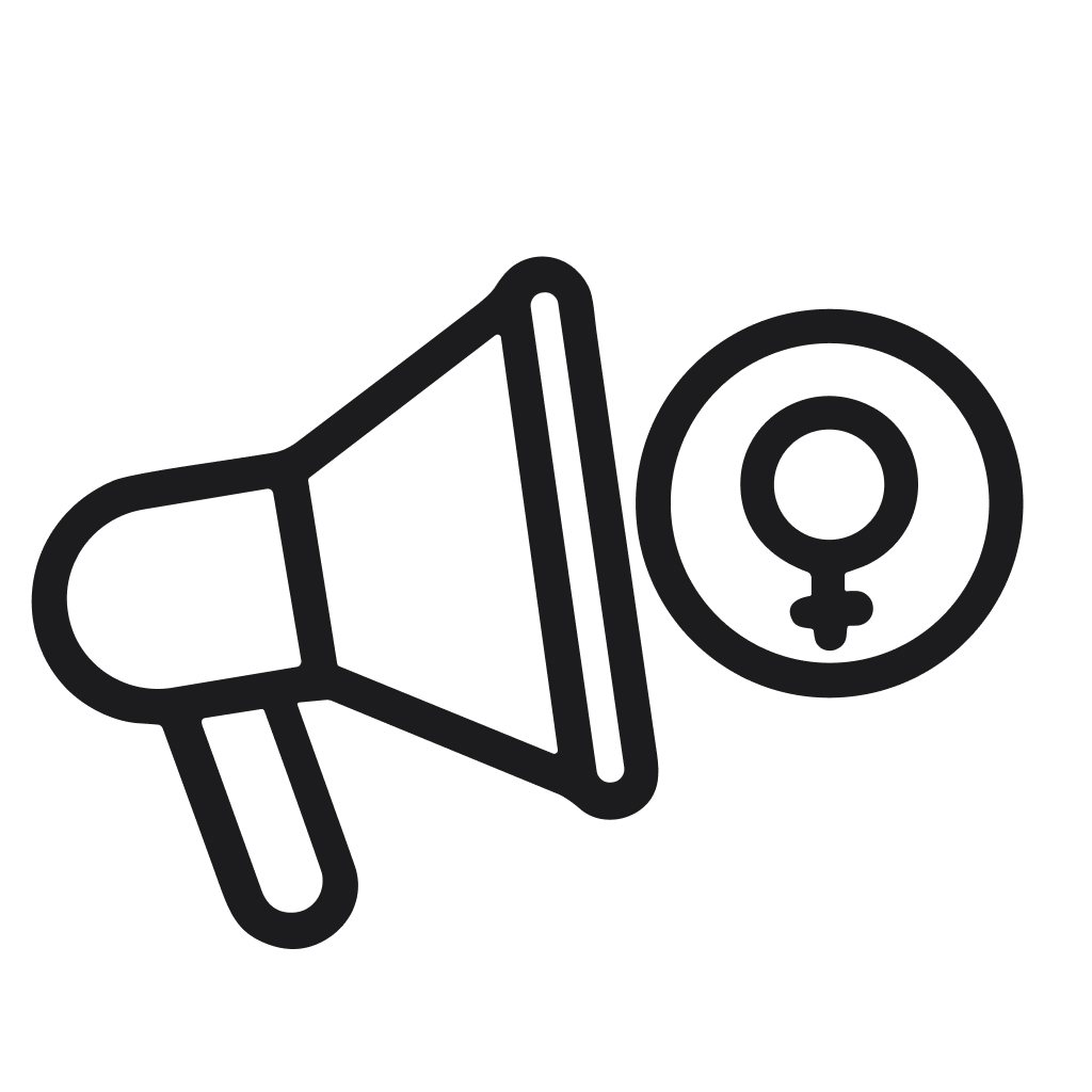 Simple Outline Megaphone Venus Sign Voice Loudspeaker Symbol Icon Graphics